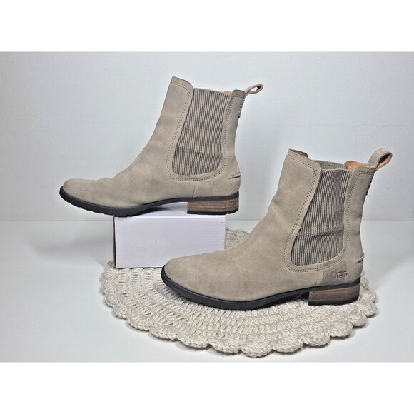 UGG Wmn Hillhurst II Chelsea Desert Boot Shoes Suede Ribbed Trim Waterproof Y2K* - Picture 5 of 16